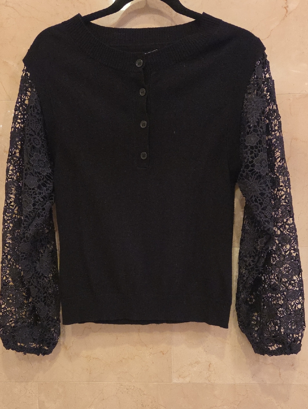 WOMEN'S CENTRAL PARK WEST NEW YORK BLACK CARDIGAN SWEATER TOP BLOUSE SIZE S $80